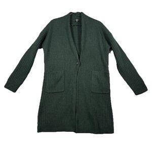 Uniqlo Lemaire Women's Cardigan Knit 100%‎ Wool Sz. XS Green